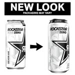 Rockstar Pure Zero Energy Drink, Orange, 0 Sugar, with Caffeine and Taurine, 16oz Cans (12 Pack) (Packaging May Vary) - Image 2